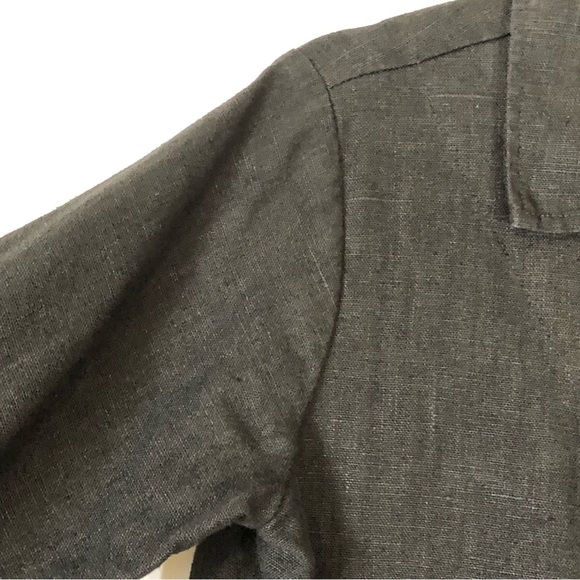 FLAX 100% Linen Black Blazer Button Jacket Size P (4/6) - Picture 4 of 11